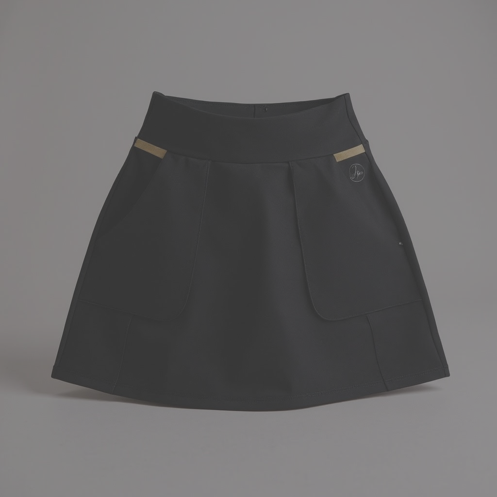 The High-Waisted Skort Black