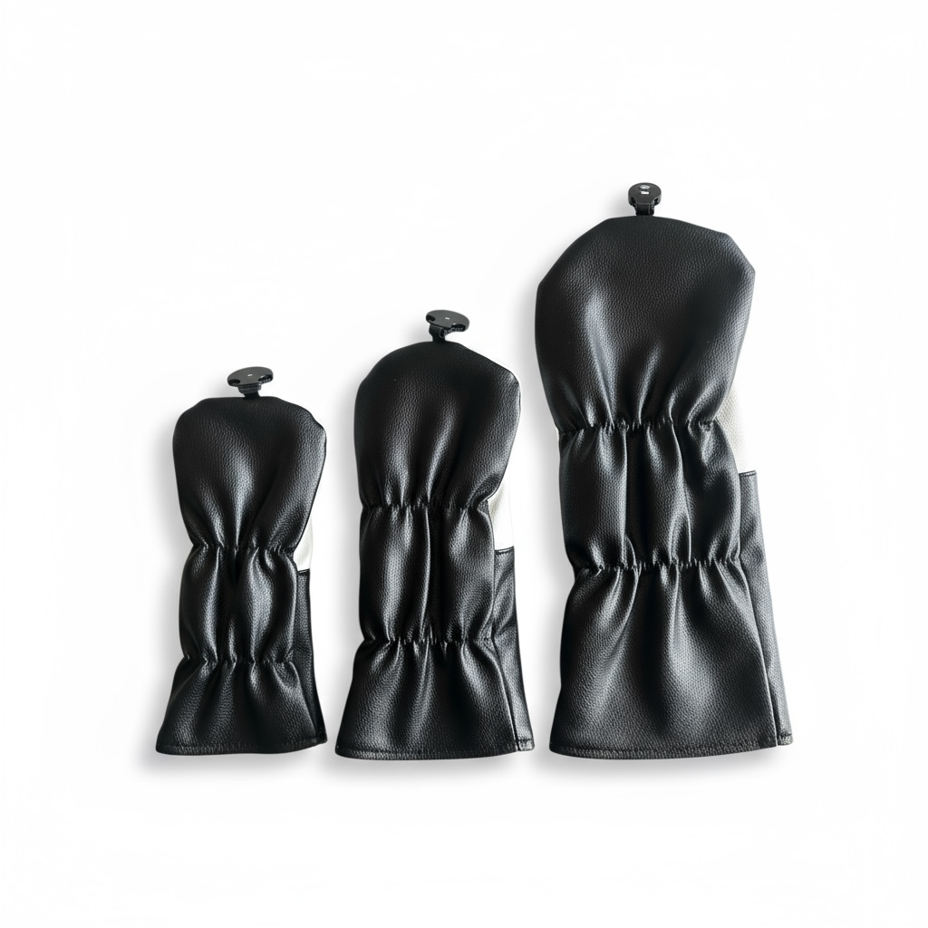 Leather Golf Headcover Premium Set (3-Pack):