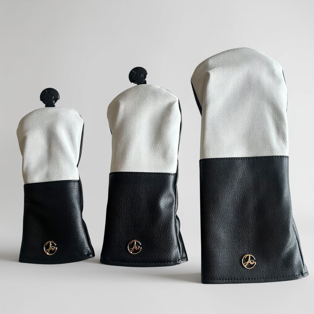 Leather Golf Headcover Premium Set (3-Pack):